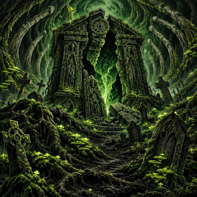 GRAVE ROT illustrated artwork